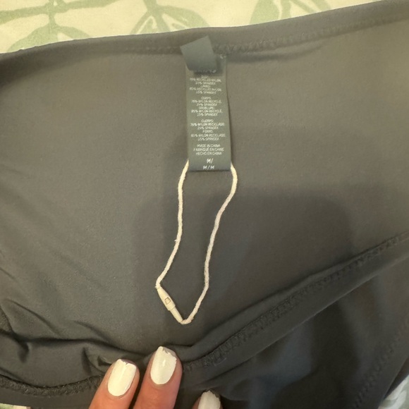 Skims recycled swim tank top bikini with matching bottom gunmetal gray - Picture 2 of 3